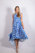 Load image into Gallery viewer, Beach Splash Print Sleeveless High-Low Dress
