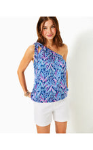 Load image into Gallery viewer, Bexler One-Shoulder Top - Barton Blue Star Gazing
