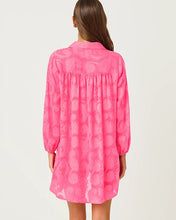 Load image into Gallery viewer, Sadira Clip Coverup - Cherry Blossom Pink Tangerine Dream Poly Clip Jacquard
