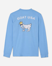 Load image into Gallery viewer, Kids&#39; Big GOAT Long Sleeve T-Shirt -Carolina Blue
