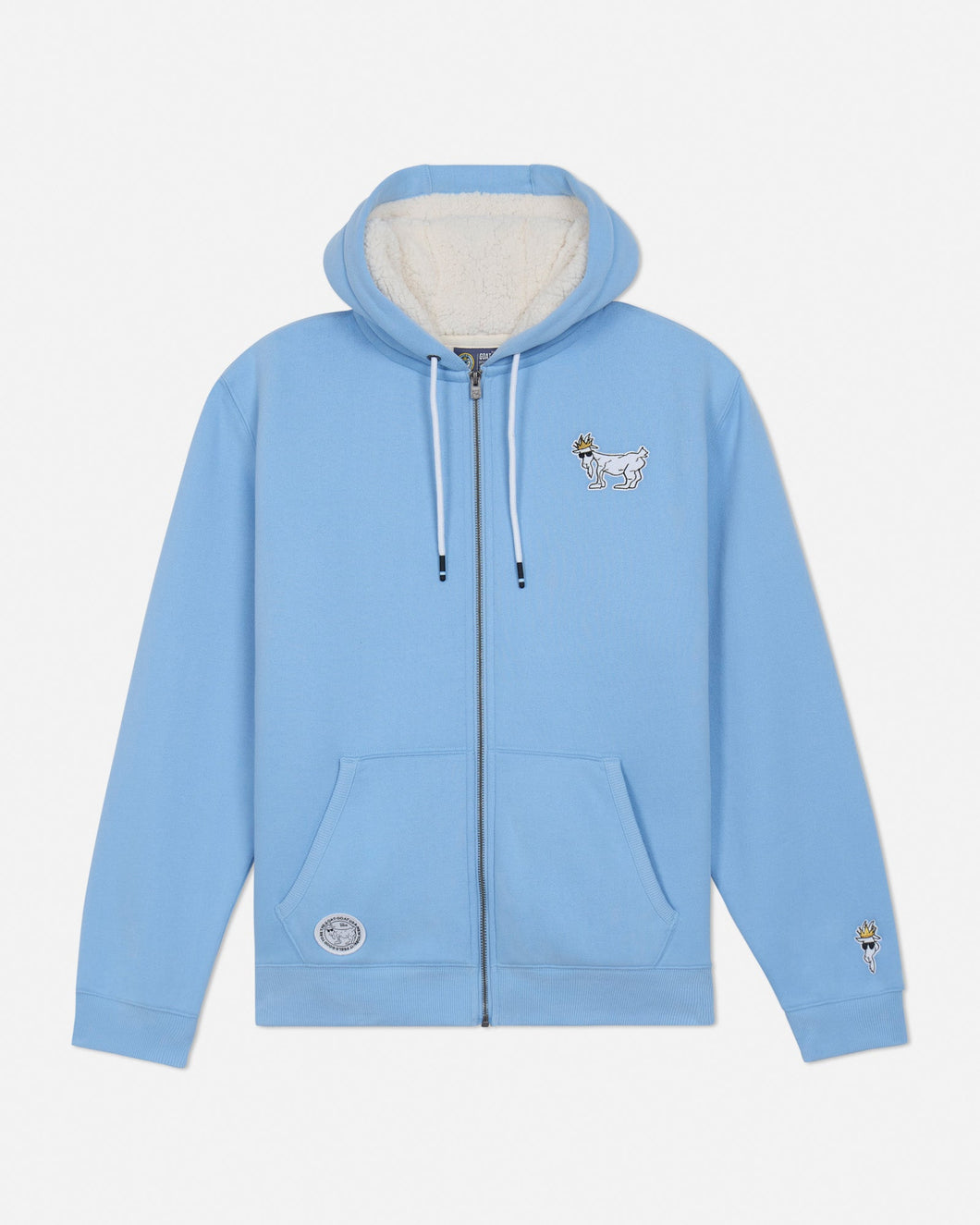 Kids' Sherpa-Lined Full-Zip Hooded Sweatshirt - Carolina Blue