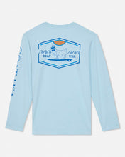 Load image into Gallery viewer, Kids' Surf UV Protective Long Sleeve T-Shirt - Delicate Blue - GOAT
