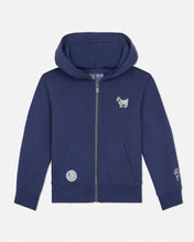 Load image into Gallery viewer, Toddler Full-Zip Hooded Sweatshirt - Navy
