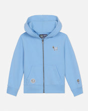 Load image into Gallery viewer, Toddler Full-Zip Hooded Sweatshirt - Carolina Blue
