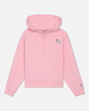 Load image into Gallery viewer, Girls&#39; &amp; Women&#39;s Half-Zip Hooded Sweatshirt - Pink
