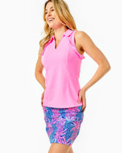 Load image into Gallery viewer, UPF 50+ Luxletic Martina Polo Top - Pink Shandy
