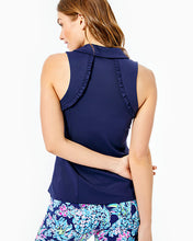 Load image into Gallery viewer, UPF 50+ Luxletic Martina Polo Top - True Navy
