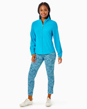Load image into Gallery viewer, UPF 50+ Luxletic 28&quot; Corso Pant - Cumulus Blue Blooming Together Golf
