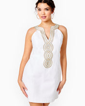 Load image into Gallery viewer, Valli Shift Dress - Resort White
