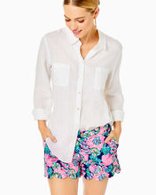 Load image into Gallery viewer, Sea View Linen Button Down Top - Resort White
