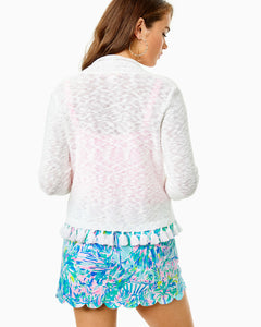 Faretta Open-Front Cardigan - Resort White