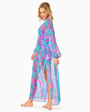 Load image into Gallery viewer, Frey Maxi Cover-Up - Multi Seaweed Samba Engineered Coverup
