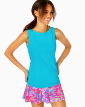Load image into Gallery viewer, UPF 50+ Luxletic Renay Active Tank Top - Turquoise Oasis
