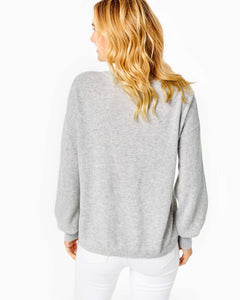 Jasmina Cashmere Sweater - Heathered Foggy Grey