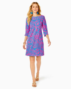 UPF 50+ ChillyLilly Braedyn Dress - Aura Pink Leaf An Impression