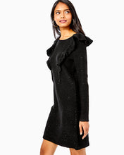Load image into Gallery viewer, Ruth Sequin Sweater Dress - Black Metallic
