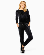 Load image into Gallery viewer, 28&quot; Mallie Velour Pant - Onyx
