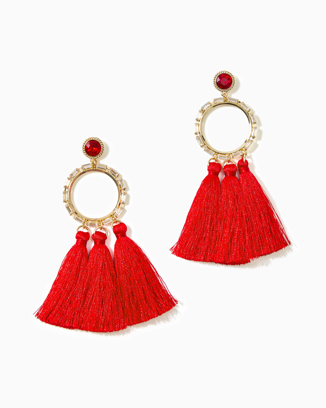 In A Holidaze Earrings - Ruby Red