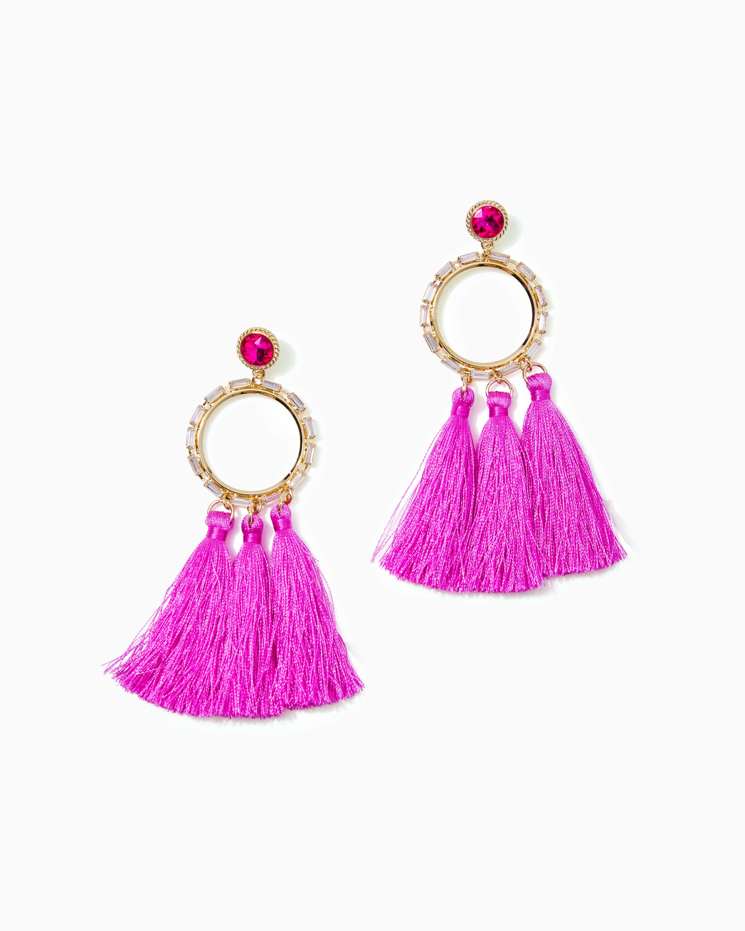 In A Holidaze Earrings Wild Fuchsia