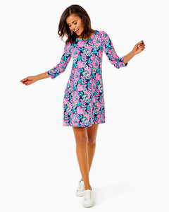 UPF 50+ Solia Chillylilly Dress - Oyster Bay Navy Shroom With A View