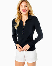 Load image into Gallery viewer, Reema Polo Top - Onyx
