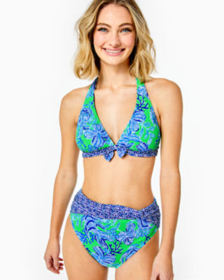 Elise Bikini Top - Cabana Green Keepin It Reel
