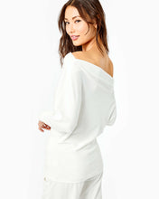 Load image into Gallery viewer, Sheera One-Shoulder Velour Top - Coconut

