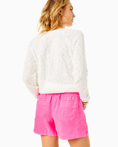 4" Lilo Linen Short - Aura Pink