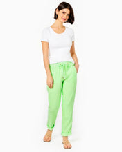 Load image into Gallery viewer, 31&quot; Taron Mid-Rise Linen Pant - Lime Zest
