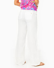 Load image into Gallery viewer, 31&quot; Deri Linen Palazzo Pant - Resort White
