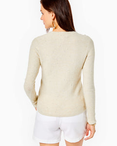 Morgen Sequin Sweater - Coconut Metallic