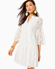 Load image into Gallery viewer, Hazelanne Dress - Resort White Funflower Eyelet
