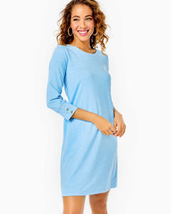 UPF 50+ Solia Dress - Heathered Frenchie Blue