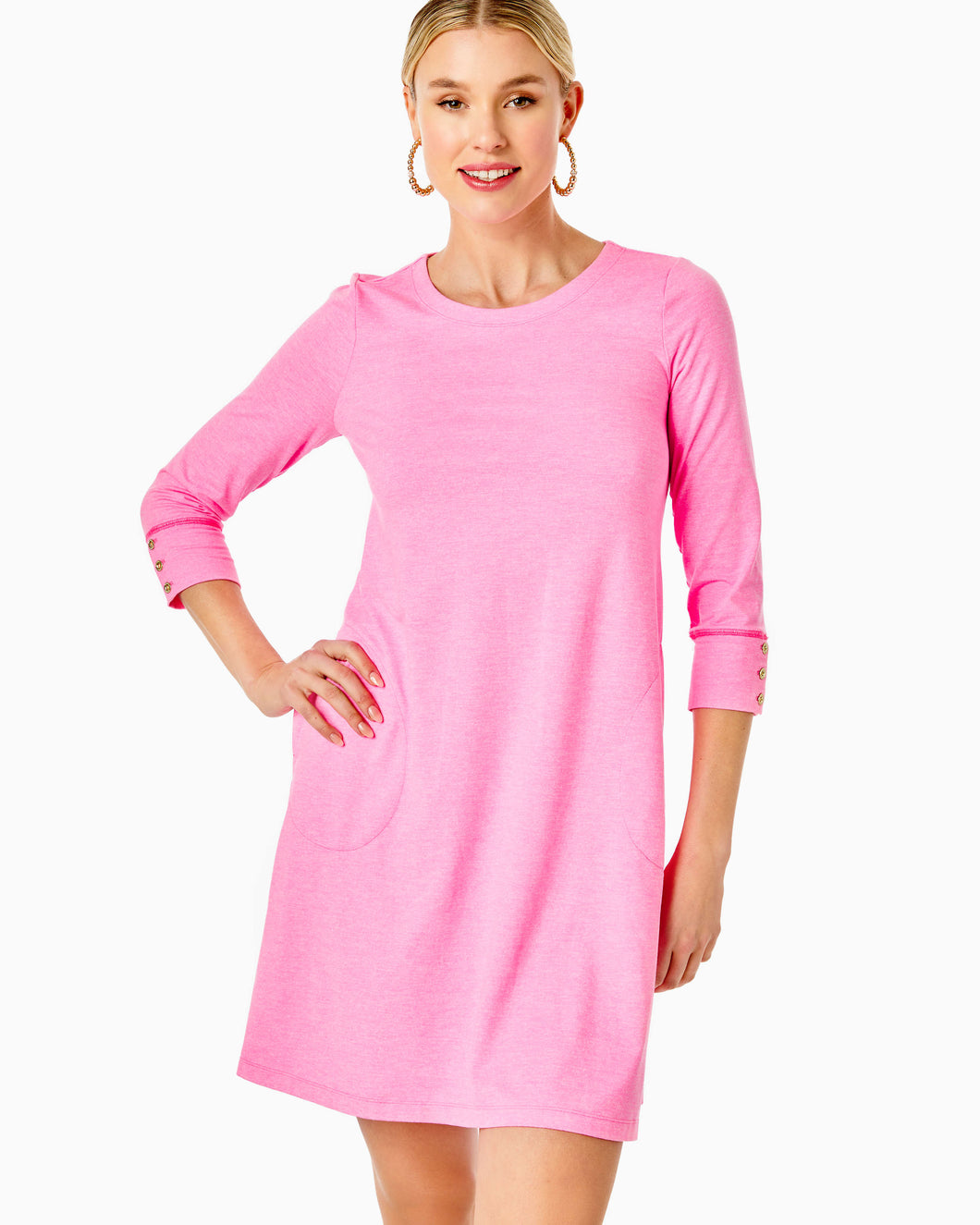 UPF 50+ Solia Dress - Heathered Soleil Pink