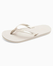 Load image into Gallery viewer, Metallic Gold Leather Flip Flops
