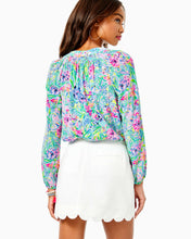 Load image into Gallery viewer, Colette Scallop Hem Skort - Resort White
