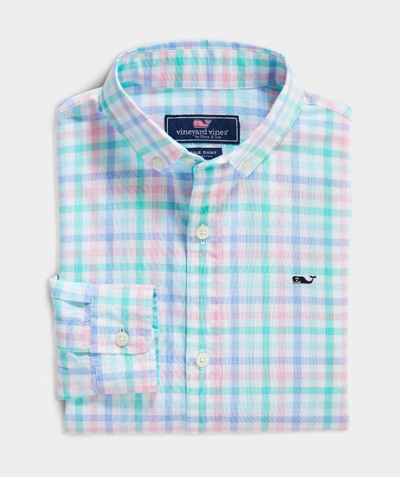 Vineyard Vines Boys' Multi Sticker Pocket Tee, 6 / Ocean Breeze | St. Bernard Clothing