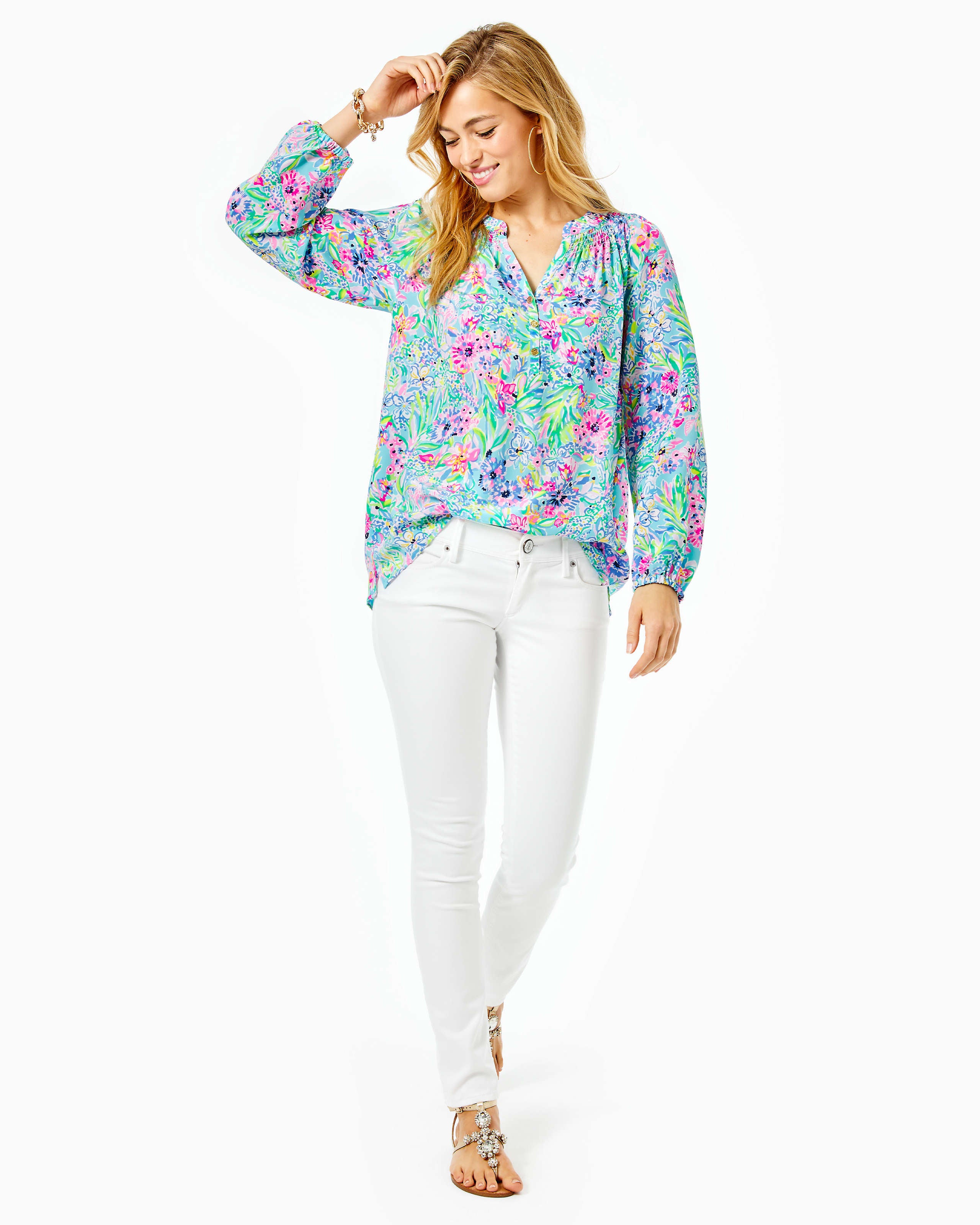lily pulitzer white jeans 31" Worth Skinny Jean - Sateen