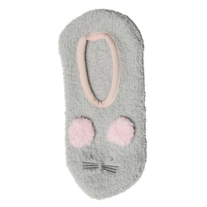 Gray Grip Mouse Socks