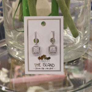 Silver Cable Earrings