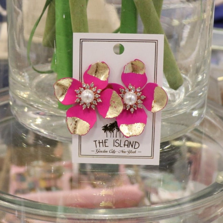 Lilly pulitzer flower on sale earrings