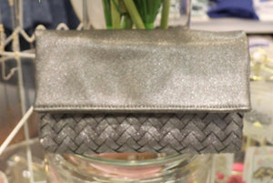 Metallic Silver Handbag & Clutch