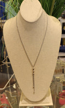 Load image into Gallery viewer, Long Silver &amp; Gold Drop Necklace
