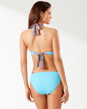 Load image into Gallery viewer, Paisley Keys Reversible Double-Strap Halter Bikini Top - Coral Coast
