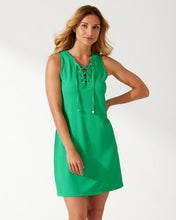 Load image into Gallery viewer, Island Cays Lace-Up Dress - Vivid Palm
