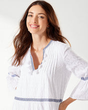 Load image into Gallery viewer, Cotton Clip Embroidered Tier Dress - White
