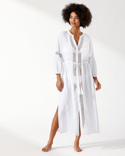 Load image into Gallery viewer, Sunlace Long Open-Front Duster - White
