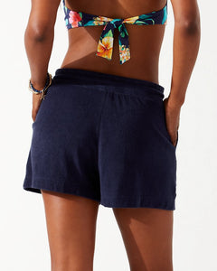 Beach Terry Pull-On Shorts - Mare Navy