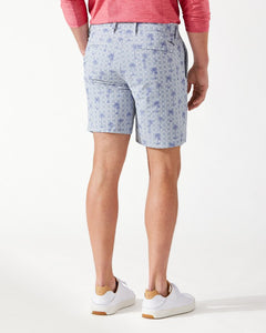 M's Palm Pier IslandZone® 8-Inch Shorts - Port Side Blue