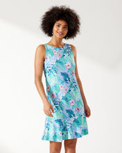 Load image into Gallery viewer, Darcy Hibiscus Haven Dress - Light Sky
